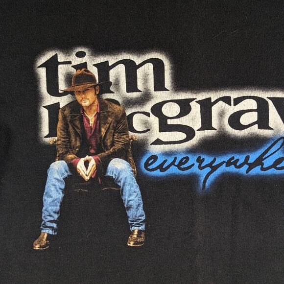 Vintage Tim McGraw 1997 Everything Tour Conert Band Country Music Western Shirt - Picture 2 of 5
